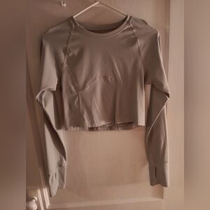 Women's long sleeve workout top mesh back